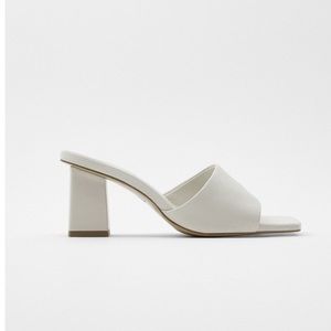 Zara Leather High Heeled Sandal